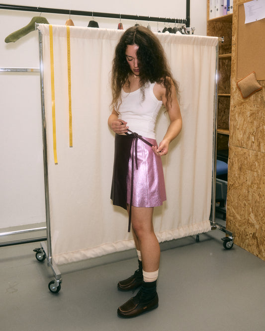 Násti [star] skirt pink & burgundy