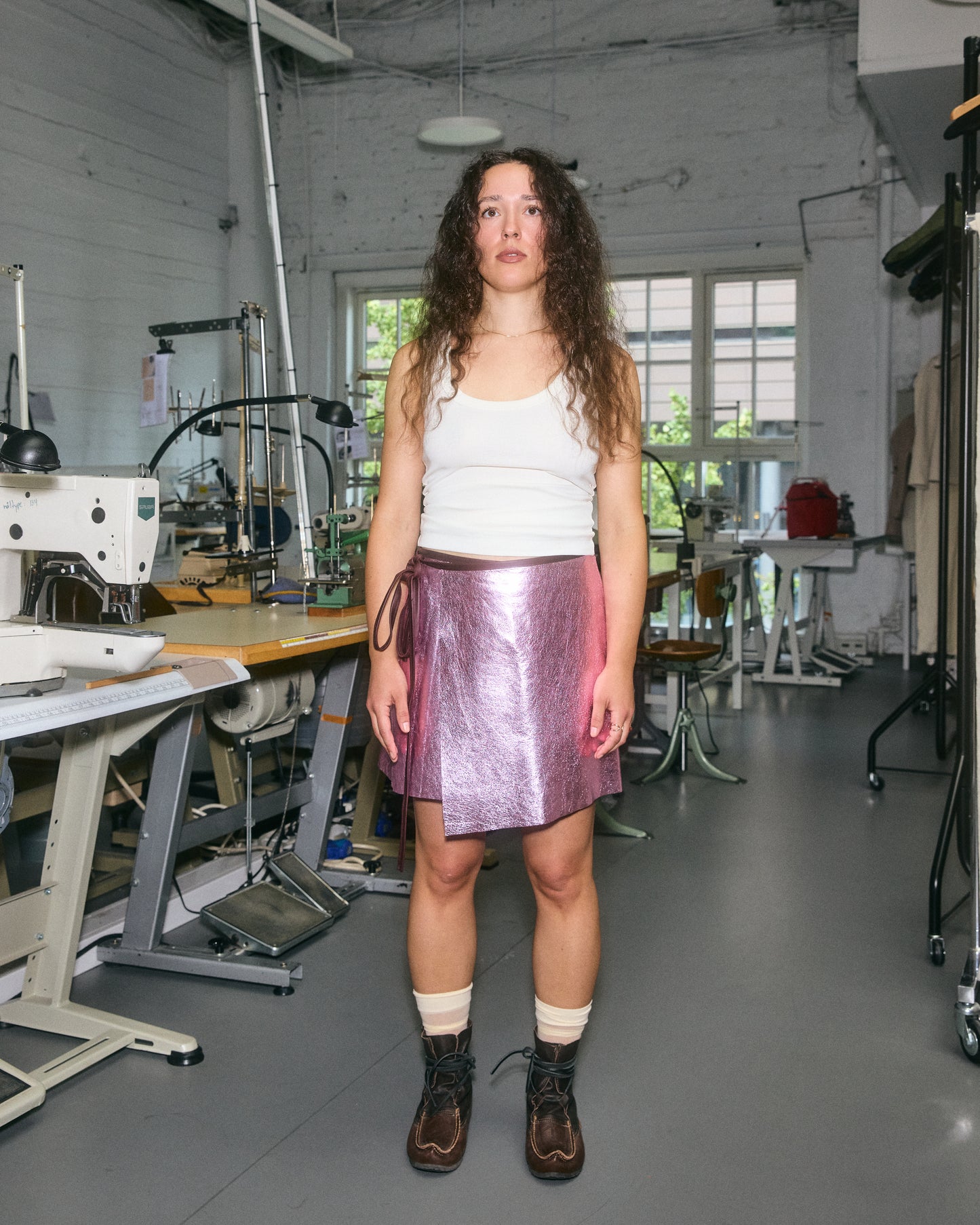 Násti [star] skirt metallic pink
