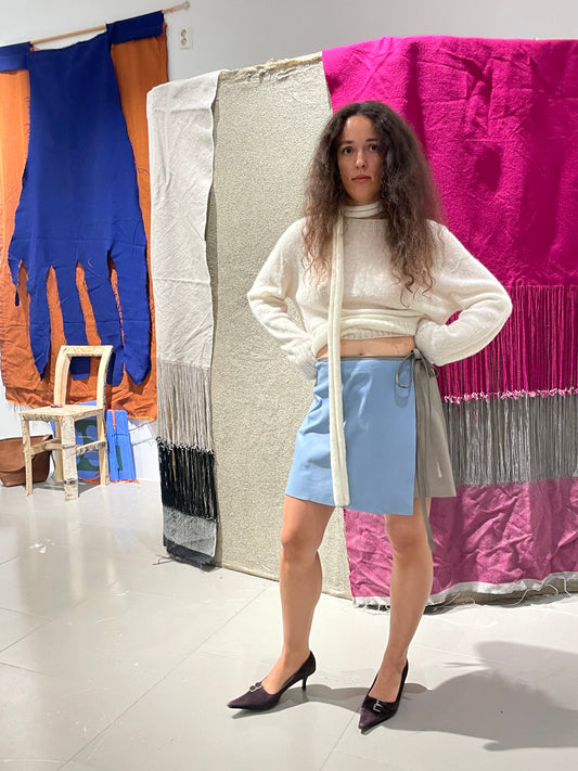 Násti [star] skirt blue/beige