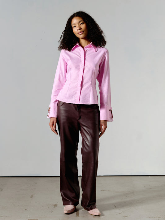 Áhkku [grandma] womens shirt pink